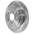 JC Whitney Rear, Driver or Passenger Side Brake Disc, Plain Surface, Solid, 5 Lugs, 12.32 in.