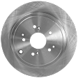 JC Whitney Rear, Driver or Passenger Side Brake Disc, Plain Surface, Solid, 5 Lugs, 12.32 in.