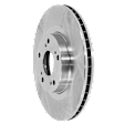 Front, Driver or Passenger Side Brake Disc, Plain Surface, Vented, 5 Lugs, For Models with 300mm Front Disc, Pro-Line Series