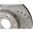 2012 Honda Civic - Front, Driver or Passenger Side Brake Disc, Natural Finish, Cross-drilled and Slotted, Vented, 5 Lugs, 299.97 mm, 2.4L 4Cyl