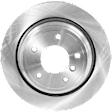 Rear, Driver or Passenger Side Brake Disc, Plain Surface, Vented, 5 Lugs, 11.73 In
