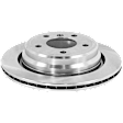 Rear, Driver or Passenger Side Brake Disc, Plain Surface, Vented, 5 Lugs, 11.73 In