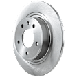 Rear, Driver or Passenger Side Brake Disc, Plain Surface, Solid, 5 Lugs, Pro-Line Series
