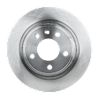 Rear, Driver or Passenger Side Brake Disc, Plain Surface, Solid, 5 Lugs, Pro-Line Series