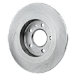 Rear, Driver or Passenger Side Brake Disc, Plain Surface, Solid, 5 Lugs, Pro-Line Series