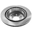 Rear, Driver or Passenger Side Brake Disc, Plain Surface, Vented, 6 Lugs, 344.93 mm