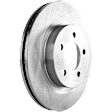 Front, Driver or Passenger Side Brake Disc, Plain Surface, Vented, For Models With 16 and 17 in. Wheels, Pro-Line Series