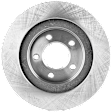 Front, Driver or Passenger Side Brake Disc, Plain Surface, Vented, For Models With 16 and 17 in. Wheels, Pro-Line Series