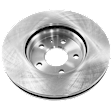 Front Brake Disc, Plain Surface, Vented, 5 Lugs, 10.87 in. Disc Diameter