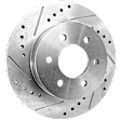 1988-1999 Chevrolet K1500 - Front, Driver or Passenger Side Brake Disc, Natural Finish, Cross-drilled and Slotted, Vented, 6 Lugs, 295 mm