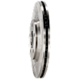 2004-2012 Chevrolet Malibu - Front, Driver or Passenger Side Brake Disc, Cross-drilled and Slotted, Vented, Pro-Line Series