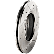 2004-2012 Chevrolet Malibu - Front, Driver or Passenger Side Brake Disc, Cross-drilled and Slotted, Vented, Pro-Line Series