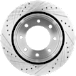 2011-2019 Chevrolet Silverado 3500 HD - Rear, Driver or Passenger Side Brake Disc, Cross-drilled and Slotted, Vented, 8 Lugs, Dual Rear Wheel, Pro-Line Series