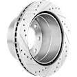 2011-2019 Chevrolet Silverado 3500 HD - Rear, Driver or Passenger Side Brake Disc, Cross-drilled and Slotted, Vented, 8 Lugs, Dual Rear Wheel, Pro-Line Series