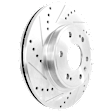 2012 Chevrolet Tahoe - Front, Driver or Passenger Side Brake Disc, Cross-drilled and Slotted, Vented, 6 Lugs, 329.95 mm, 5.3L 8Cyl