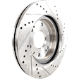 2003 Chevrolet Tahoe - Front, Driver or Passenger Side Brake Disc, Cross-drilled and Slotted, Vented, 6 Lugs, 305.05 mm, 4.8L 8Cyl