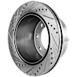 2007-2010 GMC Sierra 3500 HD - Rear, Driver or Passenger Side Brake Disc, Cross-drilled and Slotted, Vented, 8 Lugs, 325.3 mm