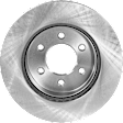 Front, Driver or Passenger Side Brake Disc, Natural Finish, Plain Surface, Vented, 6 Lugs, 287.02 mm