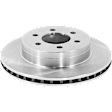 Front, Driver or Passenger Side Brake Disc, Natural Finish, Plain Surface, Vented, 6 Lugs, 287.02 mm