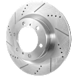 2011-2020 Dodge Durango - Front, Driver or Passenger Side Brake Disc, Cross-Drilled and Slotted, Solid, 5 Lugs, With 330mm Front Rotors
