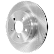 Rear, Driver or Passenger Side Brake Disc, Plain Surface, Vented, 5 Lugs, Pro-Line Series