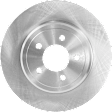 Rear, Driver or Passenger Side Brake Disc, Plain Surface, Vented, 5 Lugs, Pro-Line Series