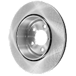 Rear, Driver or Passenger Side Brake Disc, Plain Surface, Vented, 5 Lugs, Pro-Line Series