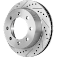 2000 Dodge Ram 2500 - Front, Driver or Passenger Side Brake Disc, Cross-drilled and Slotted, Vented, 8 Lugs, 326 mm, 5.9L 6Cyl