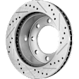 2000 Dodge Ram 2500 - Front, Driver or Passenger Side Brake Disc, Cross-drilled and Slotted, Vented, 8 Lugs, 326 mm, 5.9L 6Cyl