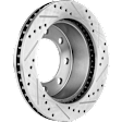 2000 Dodge Ram 2500 - Front, Driver or Passenger Side Brake Disc, Cross-drilled and Slotted, Vented, 8 Lugs, 326 mm, 5.9L 6Cyl
