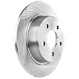 Rear, Driver or Passenger Side Brake Disc, Plain Surface, Solid, 5 Lugs, 11.02 in. Outside Disc Diameter, Pro-Line Series