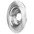 Rear, Driver or Passenger Side Brake Disc, Plain Surface, Solid, 5 Lugs, 11.02 in. Outside Disc Diameter, Pro-Line Series