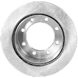 Rear, Driver or Passenger Side Brake Disc, Plain Surface, Vented, 8 Lugs, Pro-Line Series