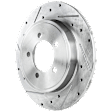 2002-2010 Ford Explorer - Rear, Driver or Passenger Side Brake Disc, Cross-drilled and Slotted, Solid, 5 Lugs, 301 mm