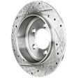 2002-2010 Ford Explorer - Rear, Driver or Passenger Side Brake Disc, Cross-drilled and Slotted, Solid, 5 Lugs, 301 mm