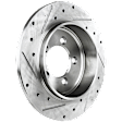 2002-2010 Ford Explorer - Rear, Driver or Passenger Side Brake Disc, Cross-drilled and Slotted, Solid, 5 Lugs, 301 mm