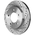 2000 Ford F-150 - Front, Driver or Passenger Side Brake Disc, Cross-drilled and Slotted, Vented, 5 Lugs, 308 mm, 4WD,  5 Lug, Fr 12/99, 4.2L 6Cyl