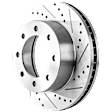 2005-2012 Ford F-350 Super Duty - Front, Driver or Passenger Side Brake Disc, Cross-drilled and Slotted, Vented, Pro-Line Series