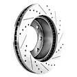 2005-2012 Ford F-350 Super Duty - Front, Driver or Passenger Side Brake Disc, Cross-drilled and Slotted, Vented, Pro-Line Series