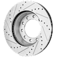 2016 Ford F-550 Super Duty - Front, Driver or Passenger Side Brake Disc, Cross-drilled and Slotted, Vented, 10 Lugs, 369 mm, 6.8L 10Cyl