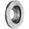 2016 Ford F-550 Super Duty - Front, Driver or Passenger Side Brake Disc, Cross-drilled and Slotted, Vented, 10 Lugs, 369 mm, 6.8L 10Cyl