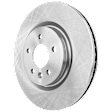 2017 Ford Explorer - Front, Driver or Passenger Side Brake Disc, Natural Finish, Plain Surface, Vented, 5 Lugs, 325.12 mm, For Models with Standard Duty Brake, 325mm Diameter, 2.3L 4Cyl