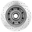 1995-1999 Ford F-250 - Front, Driver or Passenger Side Brake Disc, Cross-drilled and Slotted, Vented, Pro-Line Series