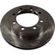 Front, Driver or Passenger Side Brake Disc, Plain Surface, Vented, 8 Lugs, 12.96 In., 4WD, Pro-Line Series