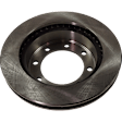 Front, Driver or Passenger Side Brake Disc, Plain Surface, Vented, 8 Lugs, 12.96 In., 4WD, Pro-Line Series