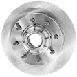 Front, Driver or Passenger Side Brake Disc, Plain Surface, Vented, 8 Lugs, Pro-Line Series