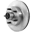 Front, Driver or Passenger Side Brake Disc, Natural Finish, Plain Surface, Vented, 5 Lugs, 261.11 mm