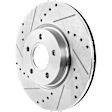 2018 Ford Escape - Front, Driver or Passenger Side Brake Disc, Natural Finish, Cross-drilled and Slotted, Vented, 5 Lugs, 299.97 mm, FWD, 1.5L 4Cyl