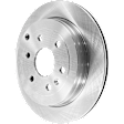 2009 Chevrolet Traverse - Rear, Driver or Passenger Side Brake Disc, Natural Finish, Plain Surface, Vented, 6 Lugs, 330.96 mm, 3.6L 6Cyl
