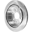 2009 Chevrolet Traverse - Rear, Driver or Passenger Side Brake Disc, Natural Finish, Plain Surface, Vented, 6 Lugs, 330.96 mm, 3.6L 6Cyl